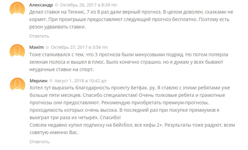 Отзывы о Betfaq.ru