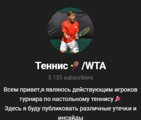 Телеграм-канал Теннис WTA